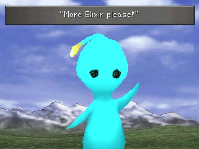PuPu the alien saying "More Elixir please!" He is too soft for this world.