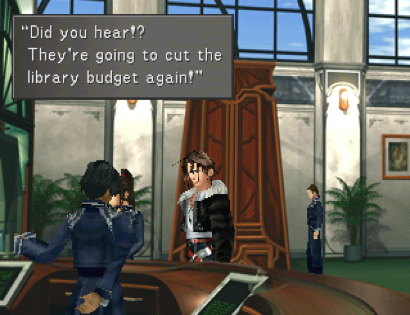 Final Fantasy VIII is the most accurate any video game has ever been about libraries