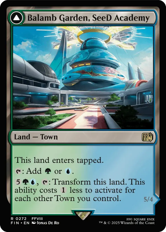 A Magic the Gathering card of Balamb Garden.