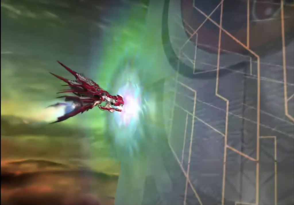 Ragnarok breaching Lunatic Pandora in FF8