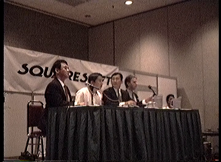 A table of gaming executives, visibly confused and annoyed.